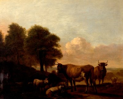 Landscape with Cattle by Adriaen van de Velde